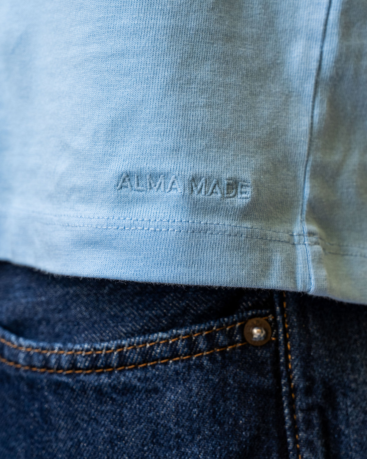 Organic Cotton Ringer Tee - Argentina