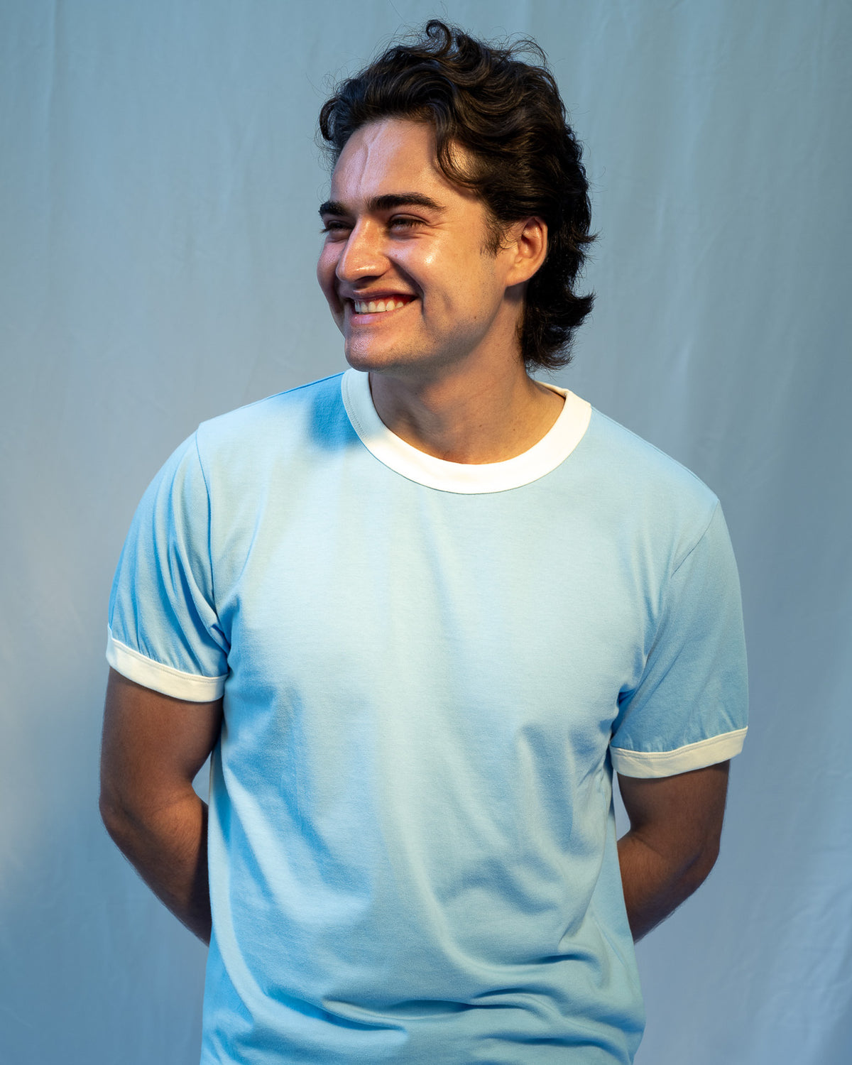 Organic Cotton Ringer Tee - Argentina
