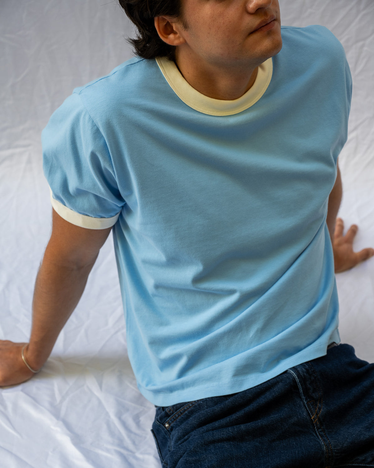 Organic Cotton Ringer Tee - Argentina