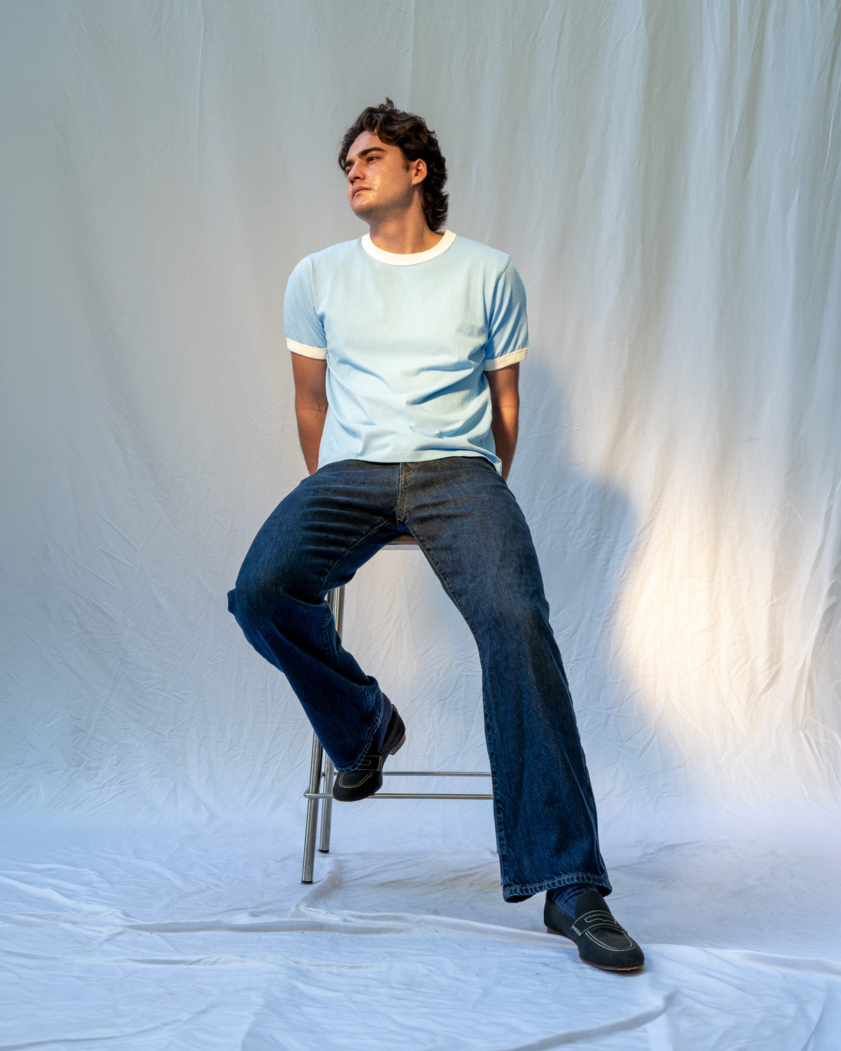 Organic Cotton Ringer Tee - Argentina