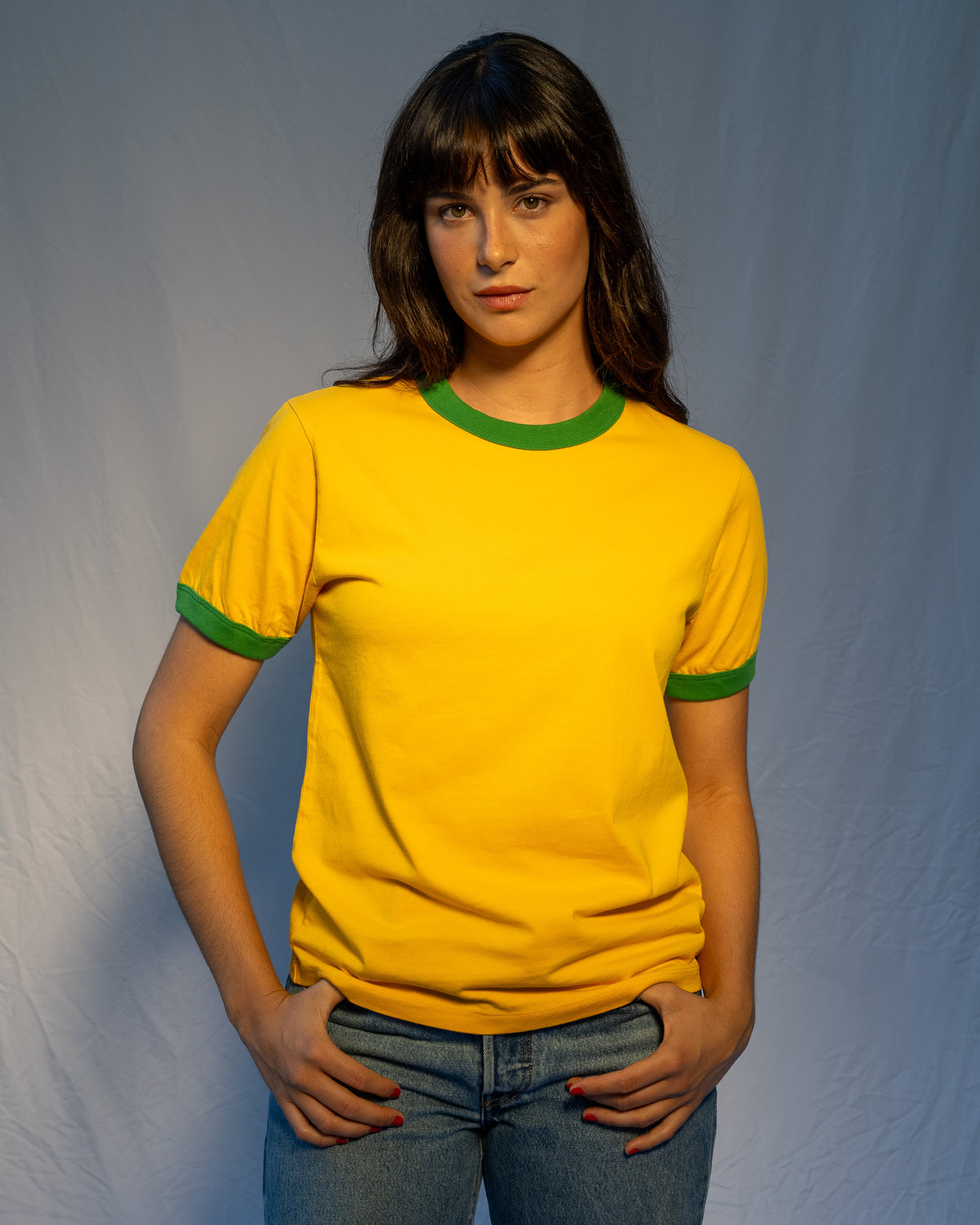 Organic Cotton Ringer Tee - Brazil